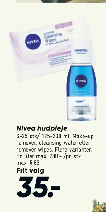 Bilka Nivea hudpleje tilbud