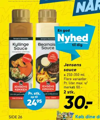 Bilka Jensens sauce tilbud