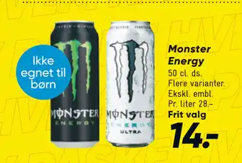 Bilka Monster Energy tilbud