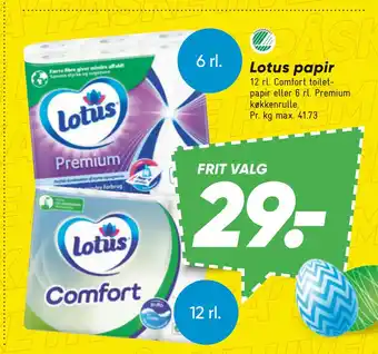 Bilka Lotus papir tilbud