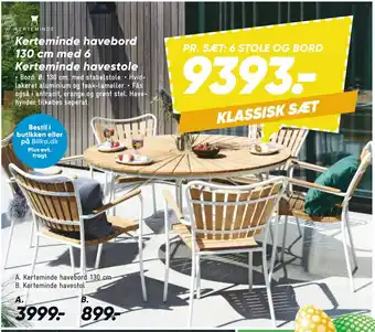 Bilka Kerteminde havebord tilbud