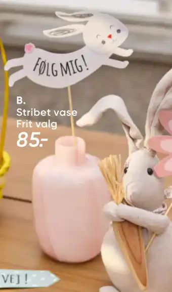 Bilka Stribet vase tilbud