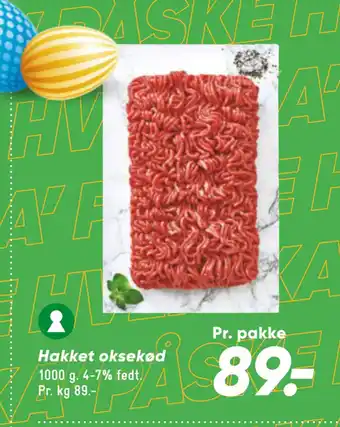 Bilka Hakket oksekød tilbud