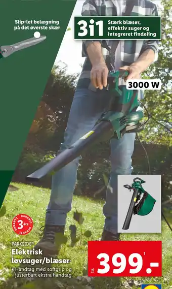 Lidl Elektrisk løvsuger/blæser tilbud