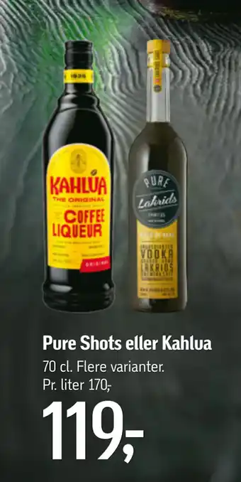Føtex Pure Shots eller Kahlua tilbud