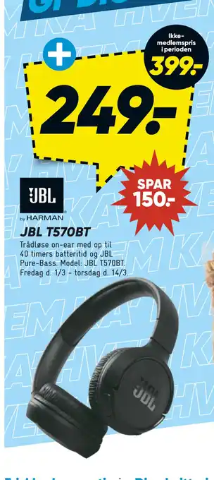 Bilka JBL T570BT tilbud