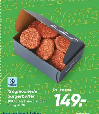 Bilka Krogmodnede burgerbøffer tilbud