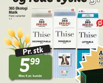 Fakta Tyskland 365 Økologi Mælk tilbud