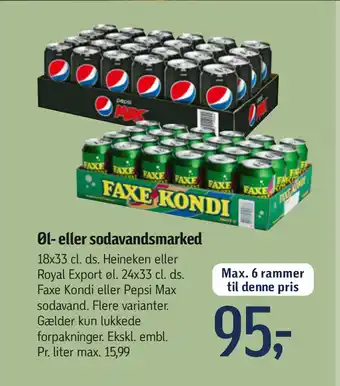 Føtex Øl- eller sodavandsmarked tilbud