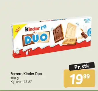 Fakta Tyskland Ferrero Kinder Duo tilbud