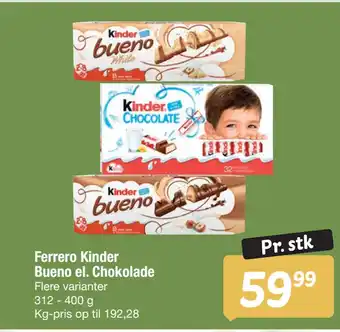 Fakta Tyskland Ferrero Kinder Bueno el. Chokolade tilbud