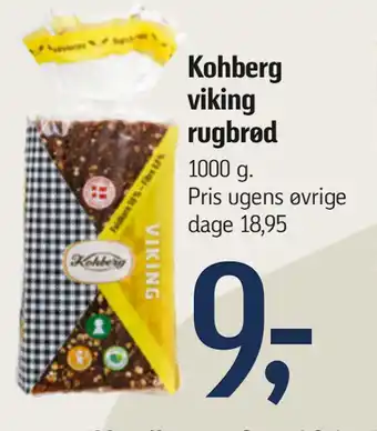 Føtex Kohberg viking rugbrød tilbud
