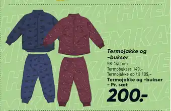 Termojakke og -bukser