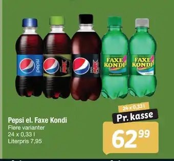 Fakta Tyskland Pepsi el. Faxe Kondi tilbud
