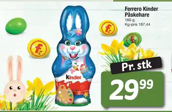 Fakta Tyskland Ferrero Kinder Påskehare tilbud