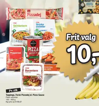 Fakta Tyskland Toppings, Fersk Pizzadej el. Pizza Sauce tilbud