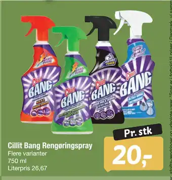 Fakta Tyskland Cillit Bang Rengøringspray tilbud