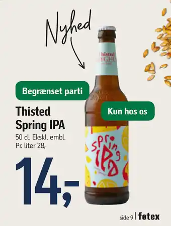 Føtex Thisted Spring IPA tilbud