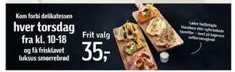 Føtex frisklavet luksus smørrebrød tilbud