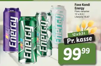 Fakta Tyskland Faxe Kondi Energy tilbud