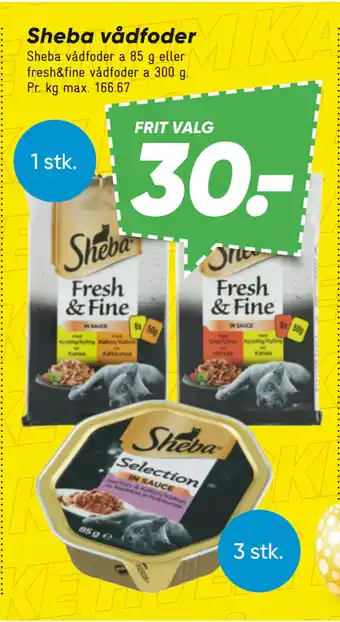 Bilka Sheba vådfoder tilbud