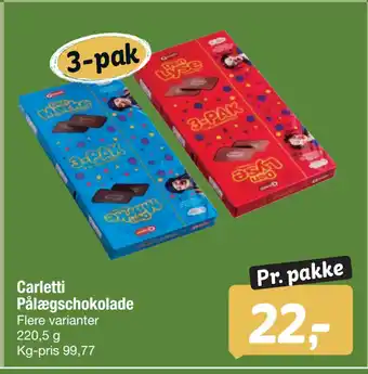 Fakta Tyskland Carletti Pålægschokolade tilbud