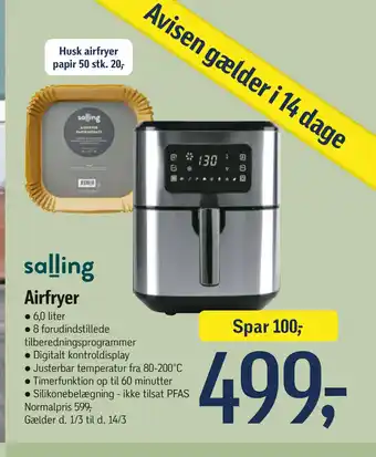Føtex Airfryer tilbud