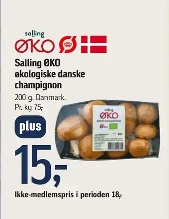 Føtex Salling ØKO økologiske danske champignon tilbud