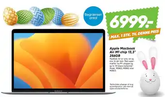 Bilka Apple Macbook Air M1 chip 13,3 256GB tilbud