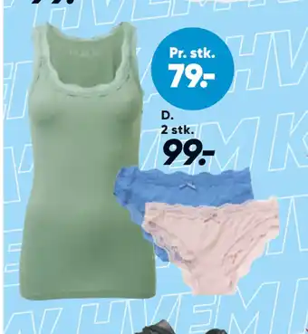 Bilka Undertrøje eller 2-pak trusser tilbud