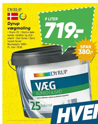 Bilka Dyrup vægmaling tilbud