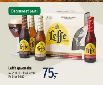 Føtex Leffe gaveæske tilbud