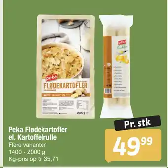 Peka Flødekartofler el. Kartoffelrulle