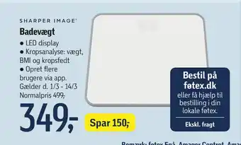 Føtex Badevægt tilbud
