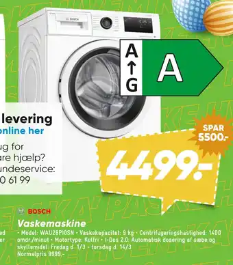 Bilka Vaskemaskine tilbud