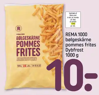 REMA 1000 REMA 1000 bølgeskårne pommes frites Dybfrost tilbud