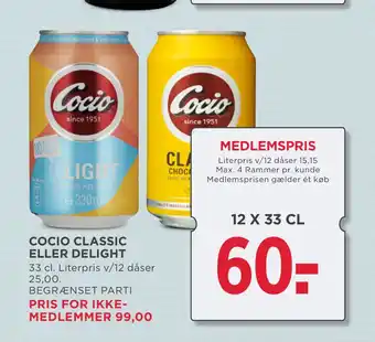 MENY COCIO CLASSIC ELLER DELIGHT tilbud