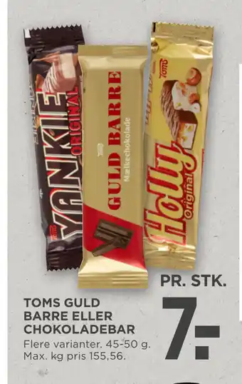 MENY TOMS GULD BARRE ELLER CHOKOLADEBAR tilbud