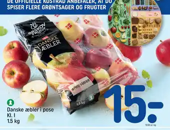 Danske æbler i pose Kl. I 1.5 kg