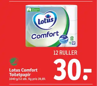 SPAR Lotus Comfort Toiletpapir tilbud