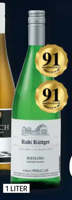 Rudi Rüttger riesling Tyskland, 1 liter