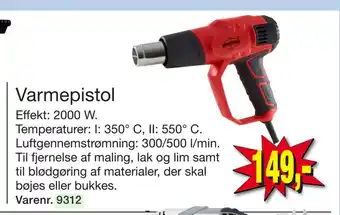 Harald Nyborg Varmepistol tilbud