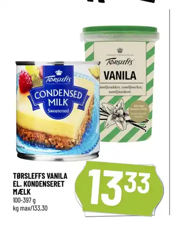 Løvbjerg TØRSLEFFS VANILA EL. KONDENSERET MÆLK tilbud