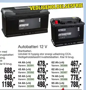 Harald Nyborg Autobatteri 12 V tilbud