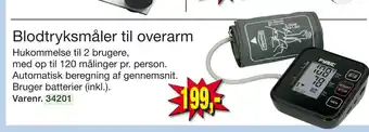 Blodtryksmåler til overarm