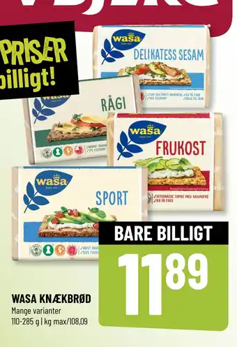 Løvbjerg WASA KNÆKBRØD tilbud