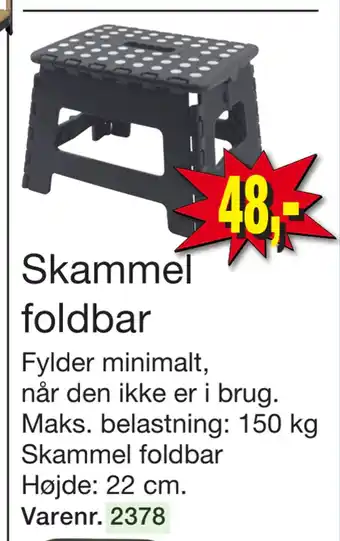 Harald Nyborg Skammel foldbar tilbud