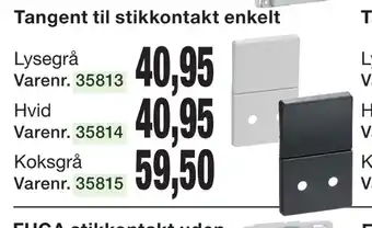 Harald Nyborg Tangent til stikkontakt enkelt tilbud