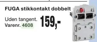 Harald Nyborg FUGA stikkontakt dobbelt tilbud