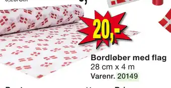 Harald Nyborg Bordløber med flag tilbud